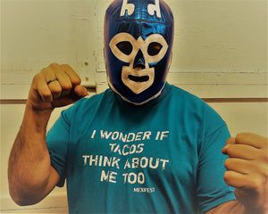 Tacos think about me - T-shirt in blue